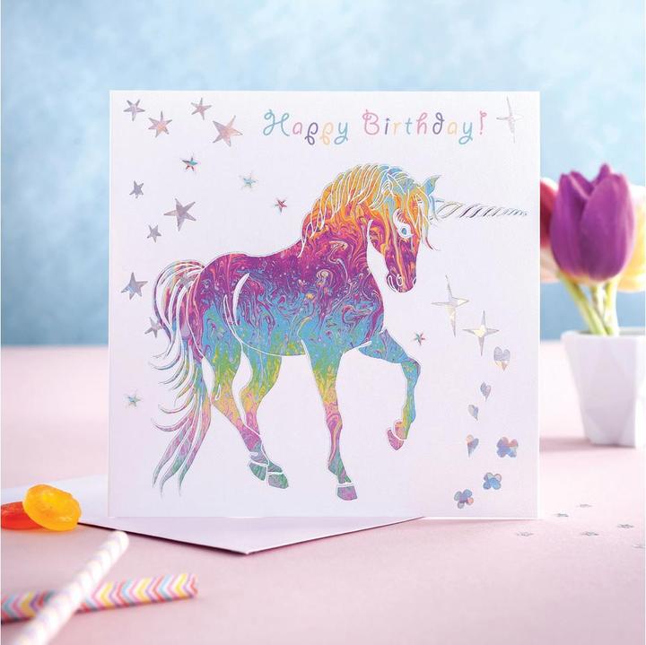 Produktbild Universal Textiles Grusskarte Prancing Myth Papier
