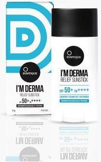 Immagine prodotto Suntique I'M DERMA Relief Sunstick SPF50+ (Stick solare, Crema solare viso, SPF 50+, 15 g)