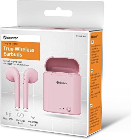 Image du produit Denver TWE-46 Rose (30 h, Sans fil)