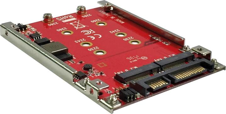 Roline M.2 zu SATA III SSD H/W Adapter, 2x M.2 NGFF SSD, Boot- und RAID-fähig