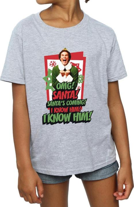 Elf OMG Santa TShirt Mädchen