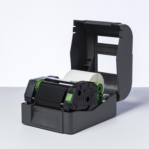 Produktbild Brother BCS1J150102121, Weiss, Gestanztes Etikett, Wärmeübertragung, TD-4420TN, TD-4520TN, TD-4650TNW (15 cm)