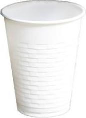 Actual product image ICM Safety Automatic cup Catersource 18/21 cl 86 mm with brick embossing PS White, 80 pcs/ps - (80 pcs.)