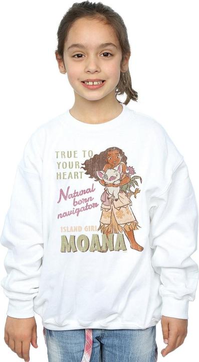 Produktbild Disney Moana Natural Born Navigator Sweatshirt Mädchen (140, 146)