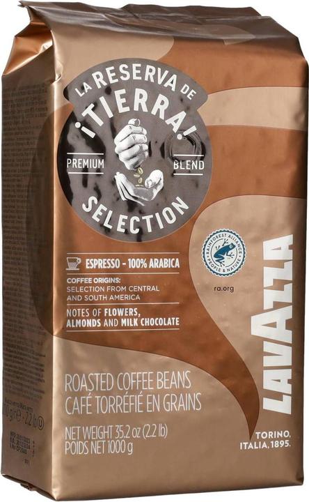 Image du produit Lavazza Grains de café Rd Tierra Selection Espresso (1000 g, Torréfaction moyenne)