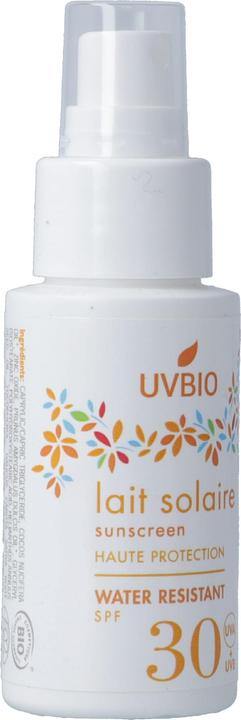 Image du produit Uvbio Lait solaire spray SPF30 bio spray (Spray solaire, SPF 30, 50 ml, 70 g)