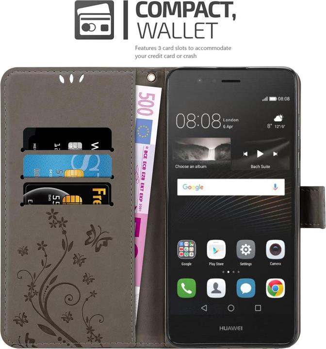 Image du produit Cadorabo Couverture du livre de fleurs (Huawei P9 Lite)