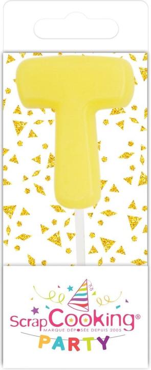 Produktbild ScrapCooking Mini Kerze Buchstabe T, 15 Stk. assortiert (15 x)