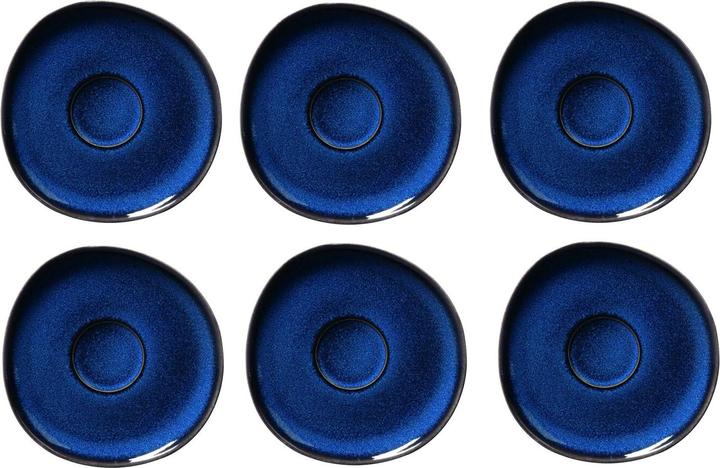 Villeroy & Boch Untertasse Lave 6 Stück, Blau (2601 ml, 6 x)