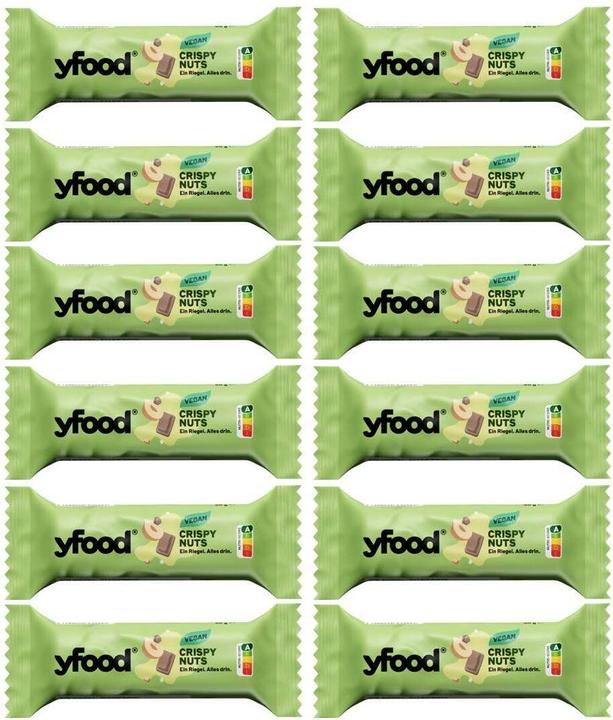 Produktbild YFood Veganer Protein Riegel (Brownie, Schokolade, 12 Stk., 800 g)