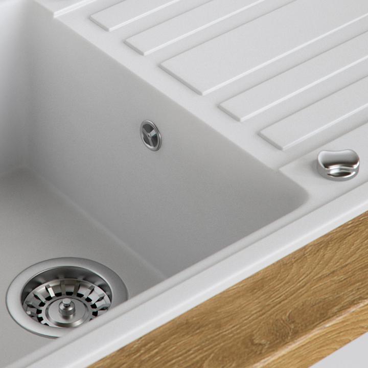 Actual product image Bergström Spülbecken (Fitted sink, 46 cm, 76 cm)