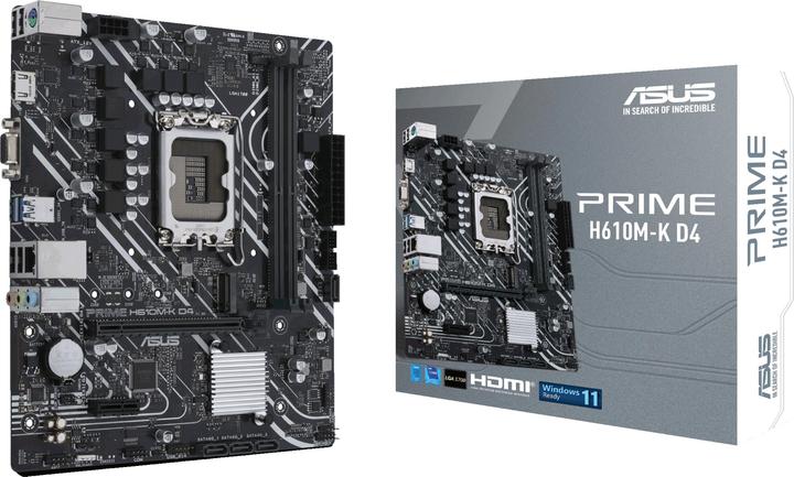 Immagine prodotto ASUS PRIME H610M-K D4 (LGA 1700, Intel H610, mATX)