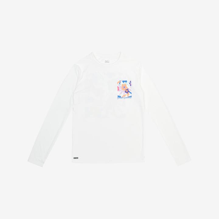 Image du produit Olaian T-shirt anti UV manches courtes surf Junior - 100 Simple blanc