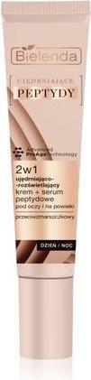 Actual product image Bielenda Firming Peptides Firming And Brightening Cream + Peptide Serum 2In1 Under The Eyes And (Body cream, 15 ml)