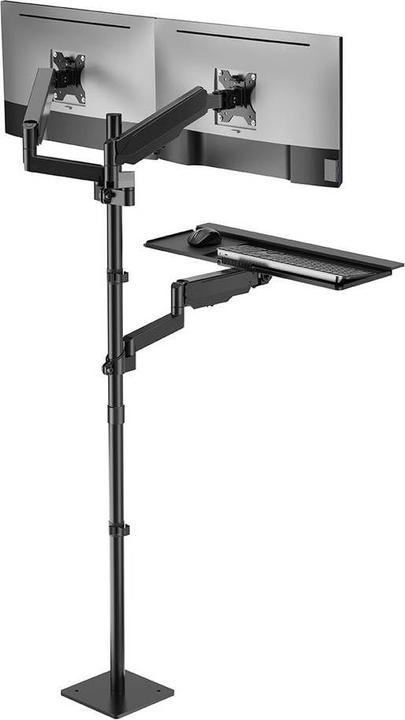 Produktbild myWall My Wall Mobiler Sitz-/Steh-PC-Arbeitsplatz (31.89")