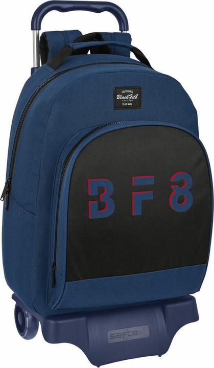 Safta Schulrucksack mit Rädern BlackFit8 Urban Schwarz Marineblau (32 x 42 x 15 cm) (15 l)