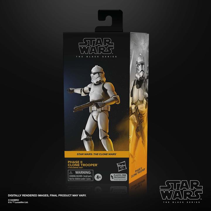 Produktbild Hasbro Star Wars: The Clone Wars Black Series figurine Phase II Clone Trooper