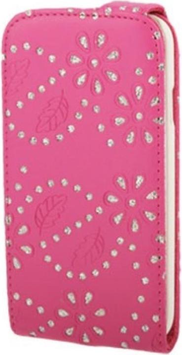 Actual product image König Design Protective cover Case for mobile Samsung Galaxy s4 i9500 Rhinestone Pink (Samsung Galaxy S4)