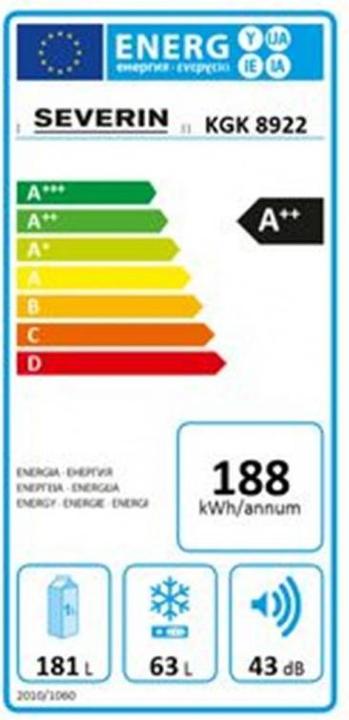 Energy Label Severin RKG 8922 (244 l)