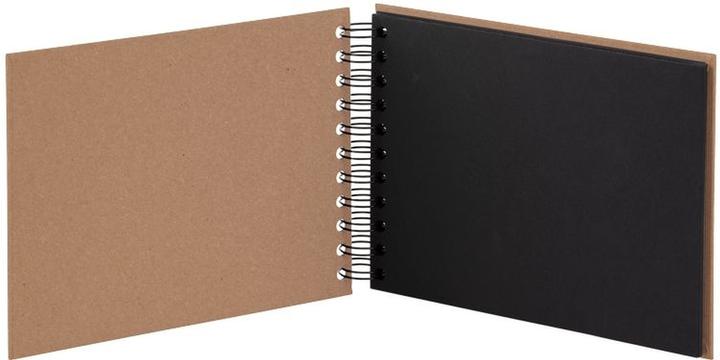 Produktbild Rössler Fotoalbum S.O.H.O. Kraft Braun, Schwarze Seiten (19.5 x 14.5 cm)