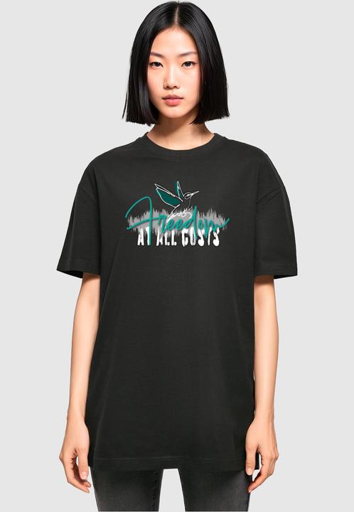 Immagine prodotto Merchcode Maglietta da donna Freedom At All Costs Oversized Boyfriend Tee - 118469 (5XL)
