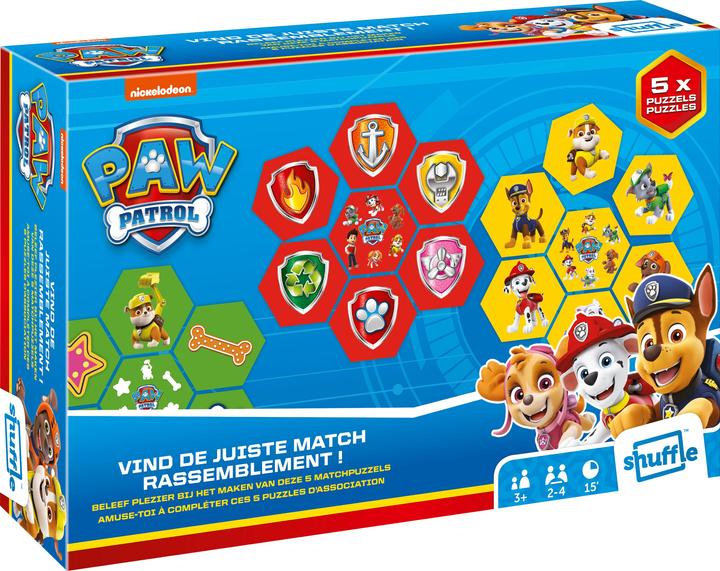Produktbild Cartamundi Gra Shuffle Let's Match Psi Patrol (EU) (Polnisch)