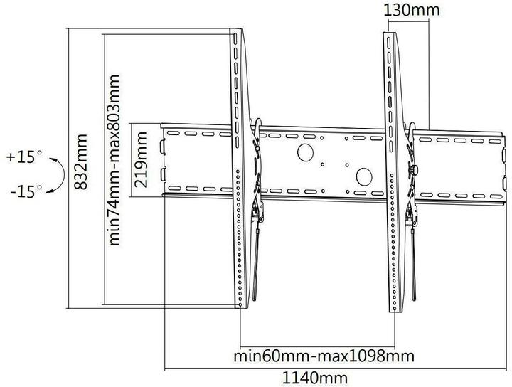 Produktbild Neomounts Lfd-W2000 (Wand, 100", 35 kg)