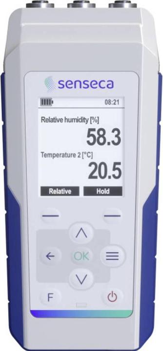 Senseca 486137 PRO D05-3 Multi-Datenlogger Messgrösse Temperatur, Luftfeuchtigkeit, Luftdurchsatz (Messgerätkoffer)