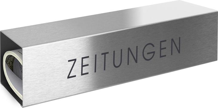 Mocavi "Zeitungen" beschriftet Edelstahl, Modell ZF 1 NF75B