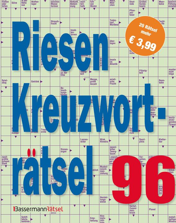 Produktbild Riesen-Kreuzworträtsel 96 (5 Exemplare à 3,99 €) (Deutsch, Eberhard Krüger, 2024)