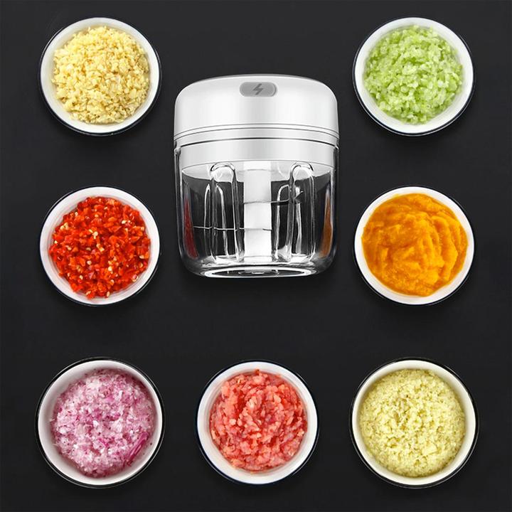 Produktbild JTI Gemüseschneider, Mini - USB - Weiss (250 ml, 30 W)