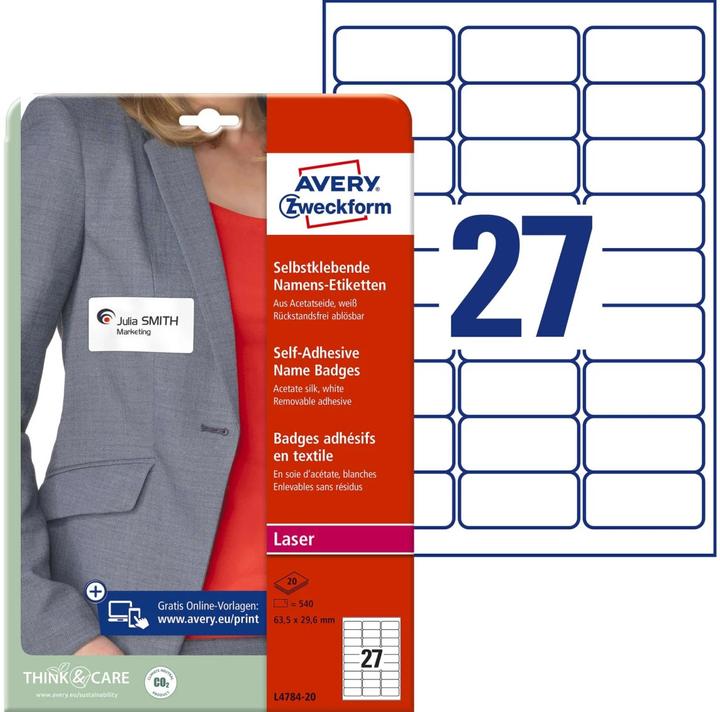 Productafbeelding Avery Naam etiketten