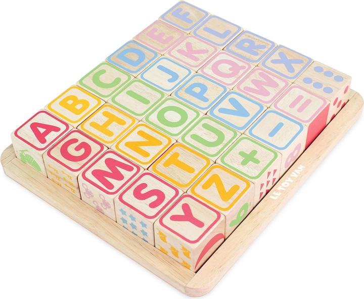 Image du produit Le Toy Van Cubes en bois colorés - ABC & plus