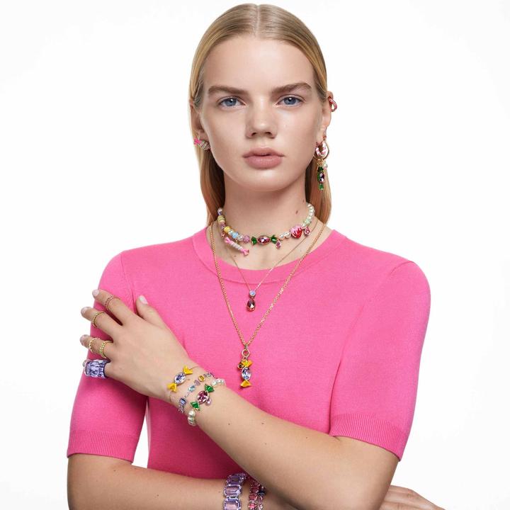 Immagine prodotto Swarovski Matrix Creoles Taglio Baguette Oro Rosa (Metallo Swarovski)