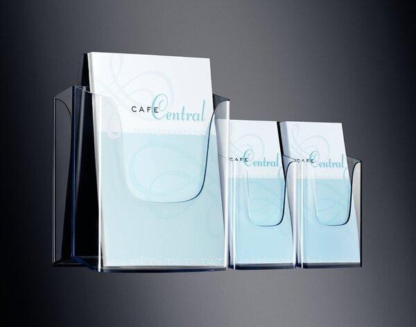 Actual product image Sigel Wall brochure holder with 3 compartments (A4)