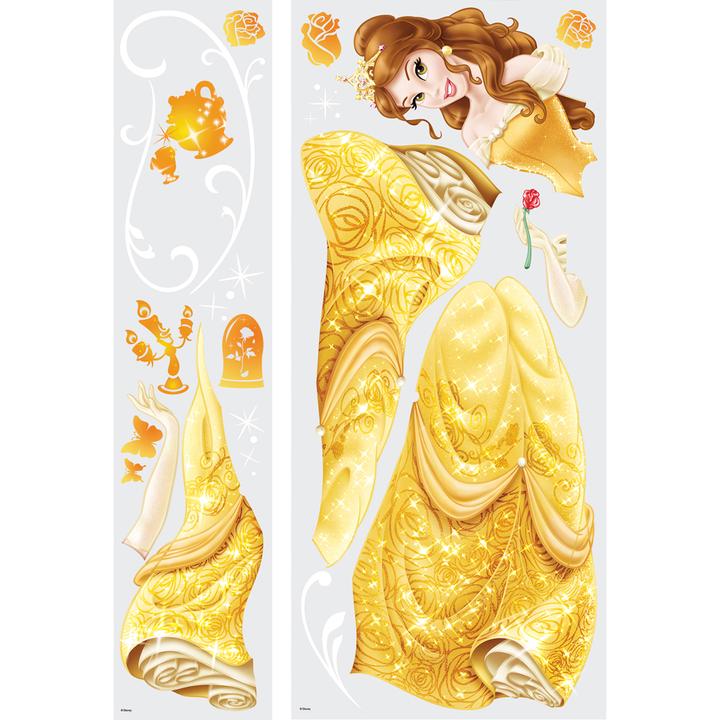 Productafbeelding Disney Princess - Belle Peel And Stick Giant Muurstickers