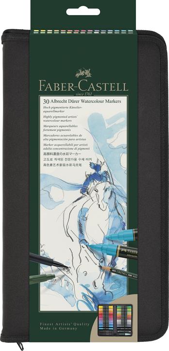 Image du produit Faber-Castell Marqueur aquarelle Albrecht Dürer 30 Zipper (Vert, 30 x)