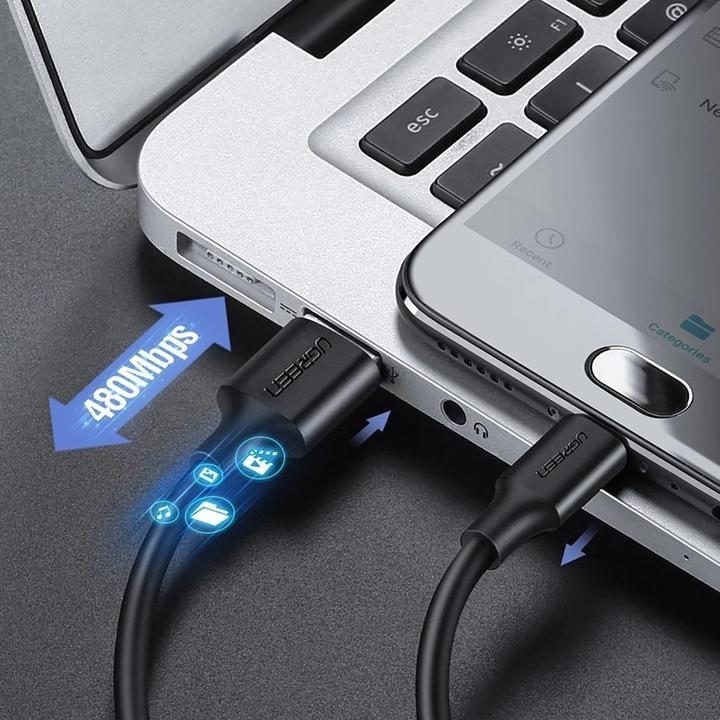 Actual product image Ugreen USB A – USB micro B (0.25 m, USB 3.0)