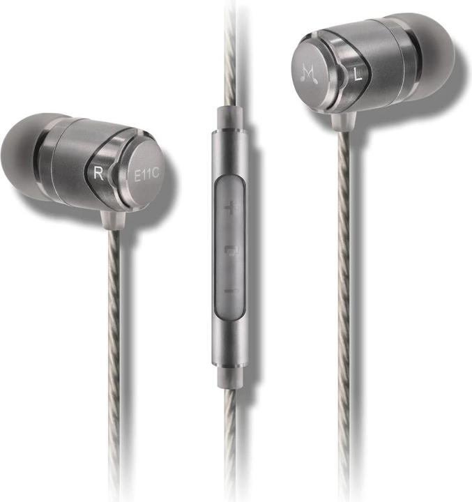 Produktbild SoundMagic E11C stalowy - słuchawki przewodowe (keine Geräuschunterdrückung, Kabelgebunden)