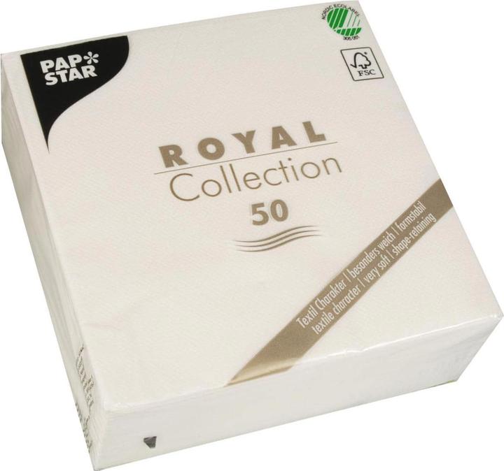 Immagine prodotto Papstar Tovaglioli Royal Collection bianco (50 x, 33 x 33 cm)
