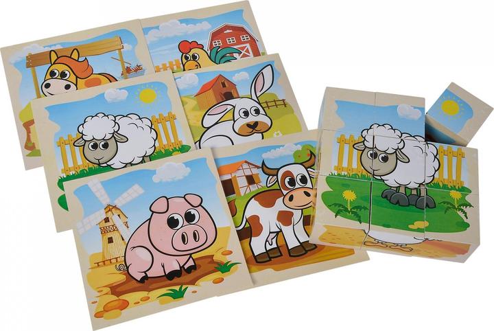 Produktbild Eichhorn Houten Blokpuzzel Boerderij (9 Teile)