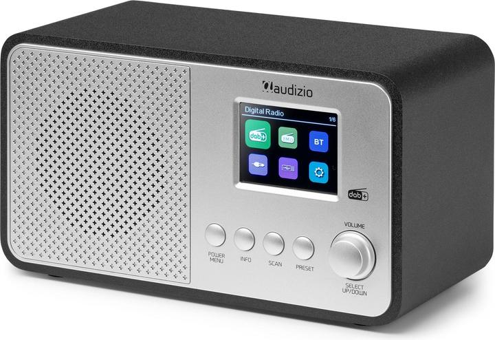Produktbild Audizio DAB+ Radio Avio Silber, Radio Tuner: FM, DAB+ (DAB+, FM, Bluetooth)