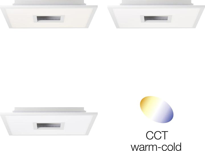 Actual product image Brilliant LED surface-mounted panel, 45 x 45 cm, 2400 lm, dimmable, 2700-6500 K, CCT, RGB (2400 lm)