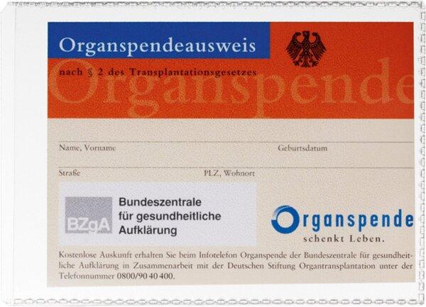 Produktbild Durable Schutz- und Ausweishülle (für DIN A7, 74 x 105 mm Dokumente) 10 Stück, transparent, 213419