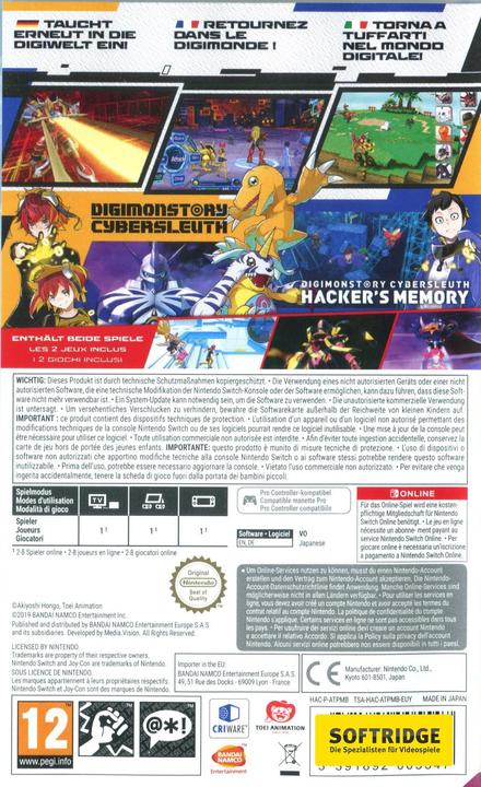 Produktbild Bandai Namco Digimon Story: Cyber Sleuth Complete Edition (Switch, Multilingual)