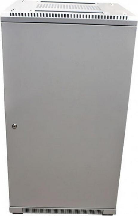 Produktbild Allnet 19 Schrank 22HE B600 / T900mm *lichtgrau* SNB-Serie Glastür (22 HE, 19 Zoll Rack)