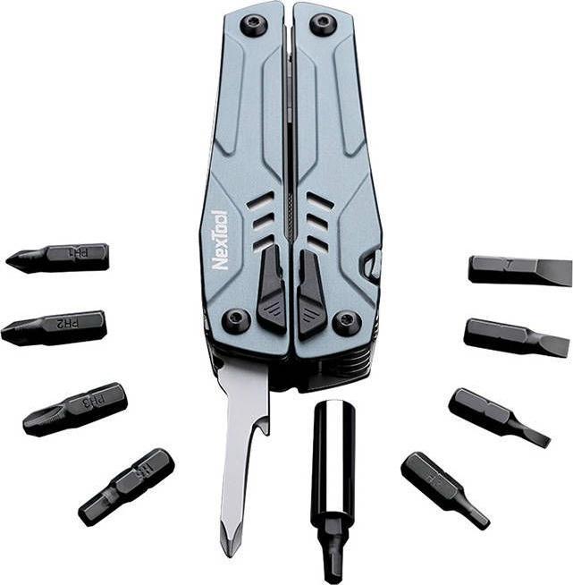 Produktbild NexTool Multitool NE20045 15 in 1 + bit set (blue) (15 Funktionen)