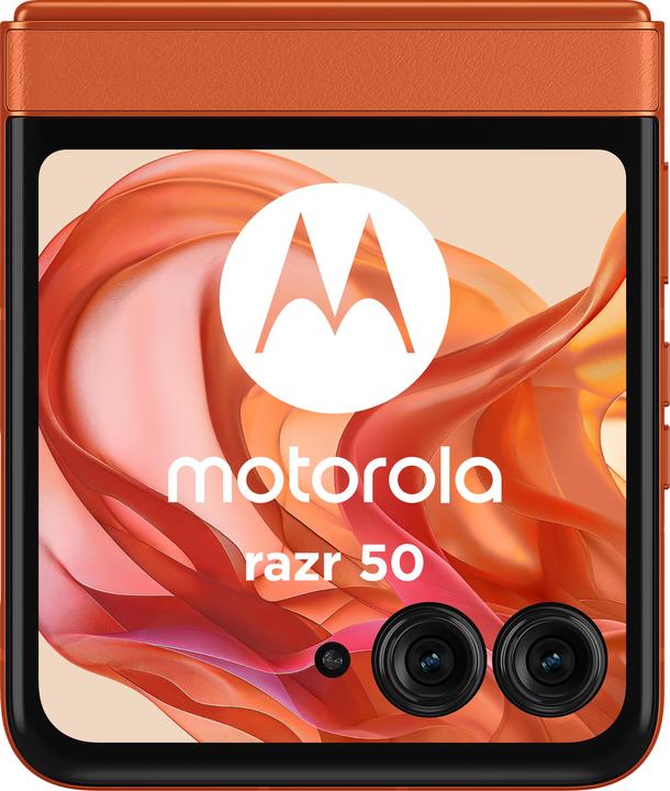 Actual product image Motorola Razr 50 (256 GB, Spritz Orange, 6.90", SIM + eSIM, 52.43 Mpx, 5G)