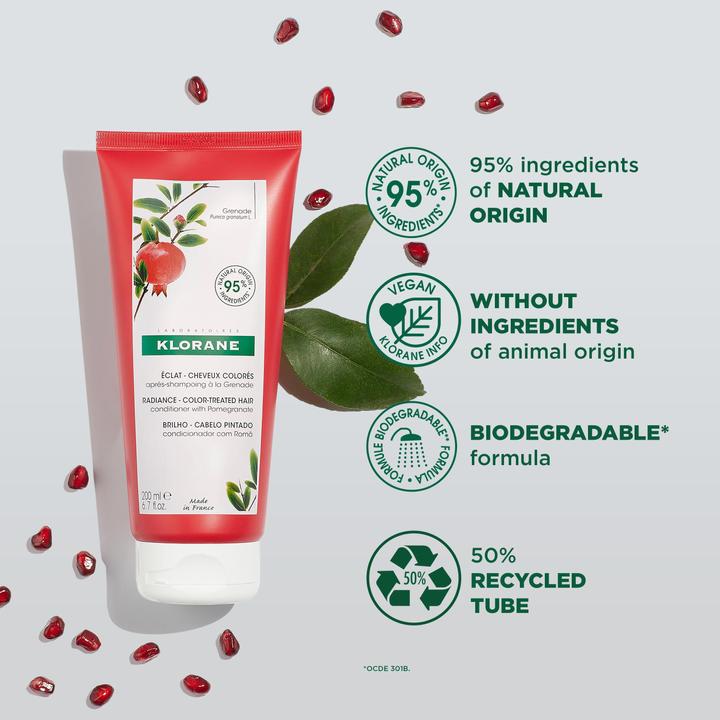 Produktbild Klorane Farbglanz Pflegebalsam mit Granatapfel (200 ml)