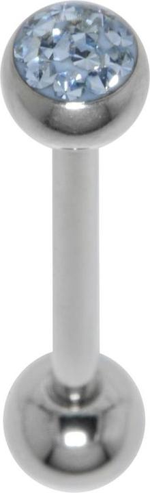 Bijouteria Zungenpiercing (Kristall, Chirurgenstahl 316L, Epoxiharz)